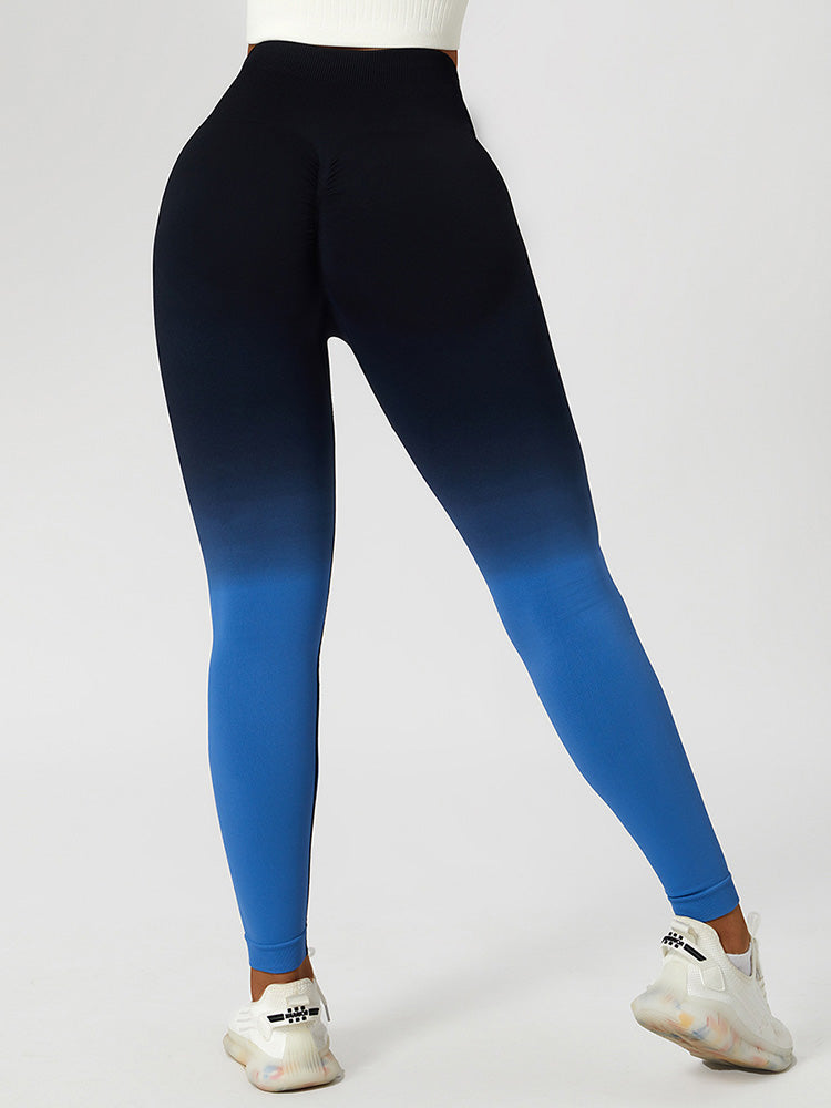 Ombre Seamless Peach Lifting Leggings