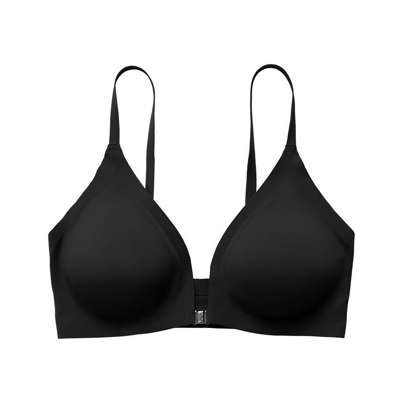 Solid Wireless Bra Black