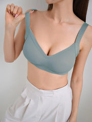 Solid Simple Bra LightBlue