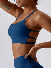 Air Cloud Strappy Cross Back Yoga Bra