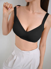 Solid Simple Bra Black