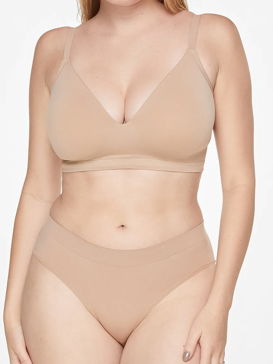 Classic Comfortable Wireless Bra Taupe