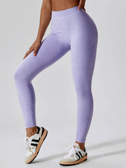 Seamless Marl Back V Scrunch Leggings