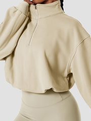 Sustainable Oversized Half Zip Sweatshirt