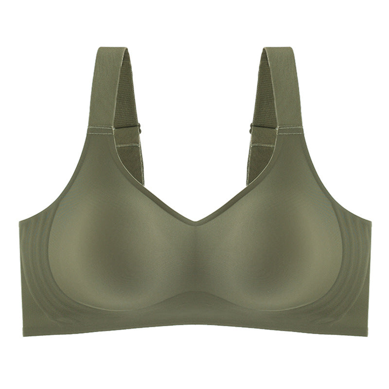 Sexy Seamless for Wireless Free Active V Neck Soft Full Coverage Comfort Bra