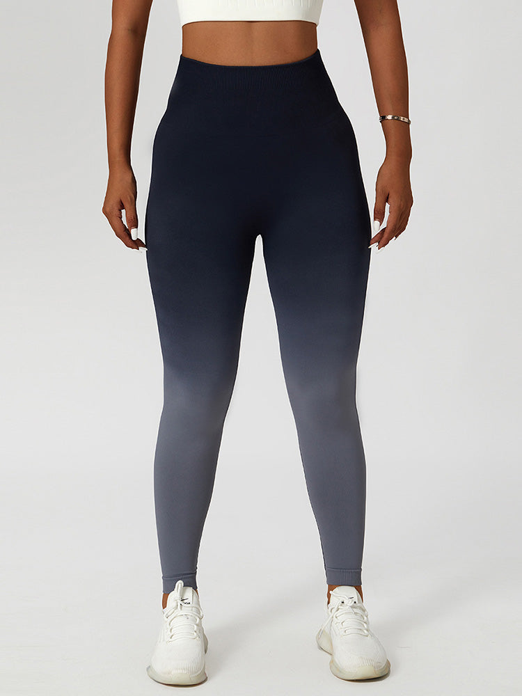 Ombre Seamless Peach Lifting Leggings