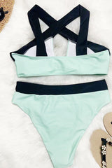 Mint High Waisted Bikini Bottoms